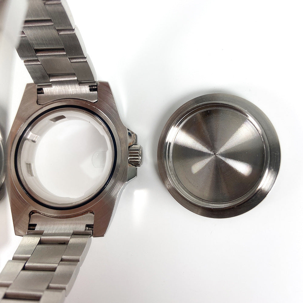 40Mm Watch Accessories SUB Stainless Steel Strap Case Sapphire Glass Ceramic Ring for 8215 2813 Movement