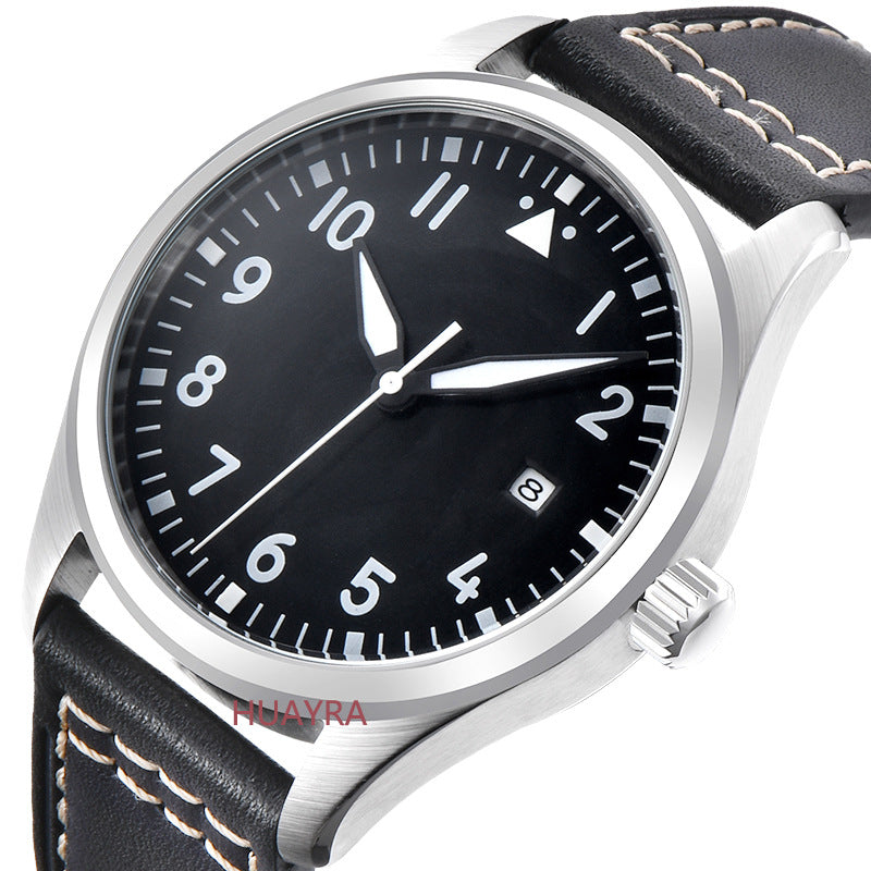 Wanjiaguo Little Prince 18 Pilot Series Stainless Steel Case Super Luminous 40mm Men's Mechanical Watch