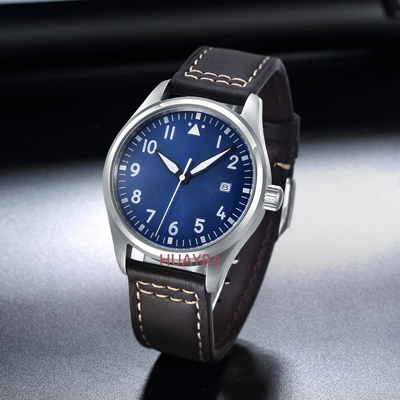 Wanjiaguo Little Prince 18 Pilot Series Stainless Steel Case Super Luminous 40mm Men's Mechanical Watch