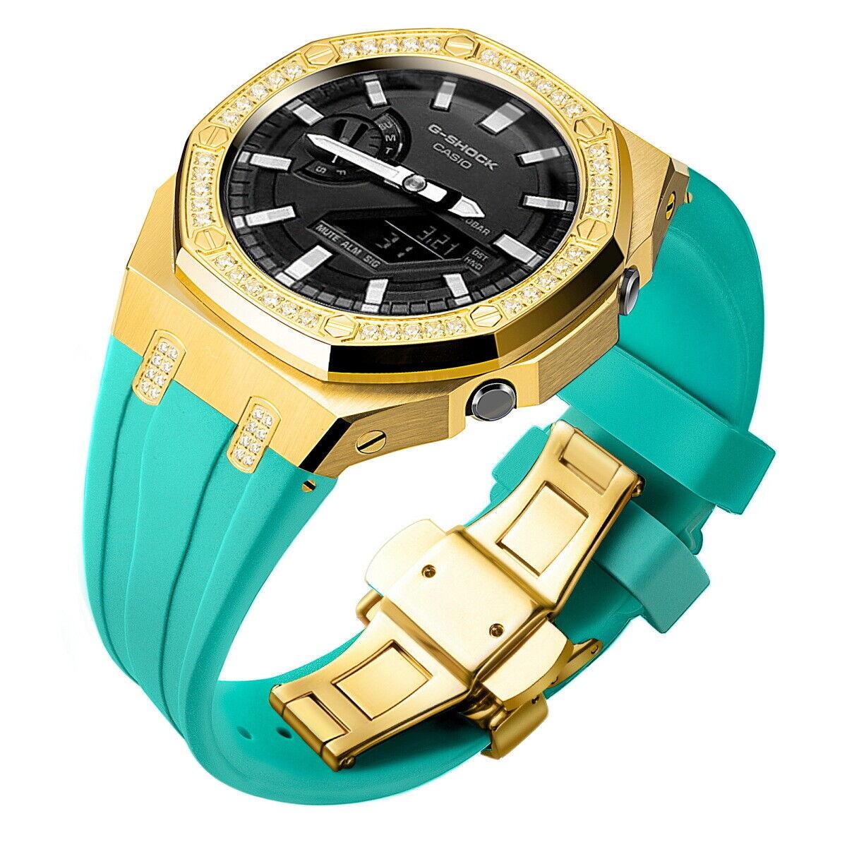 5th Luxury Stainless Steel Case Band Strap AP Mod Kit for G-Shock GA2100/2110