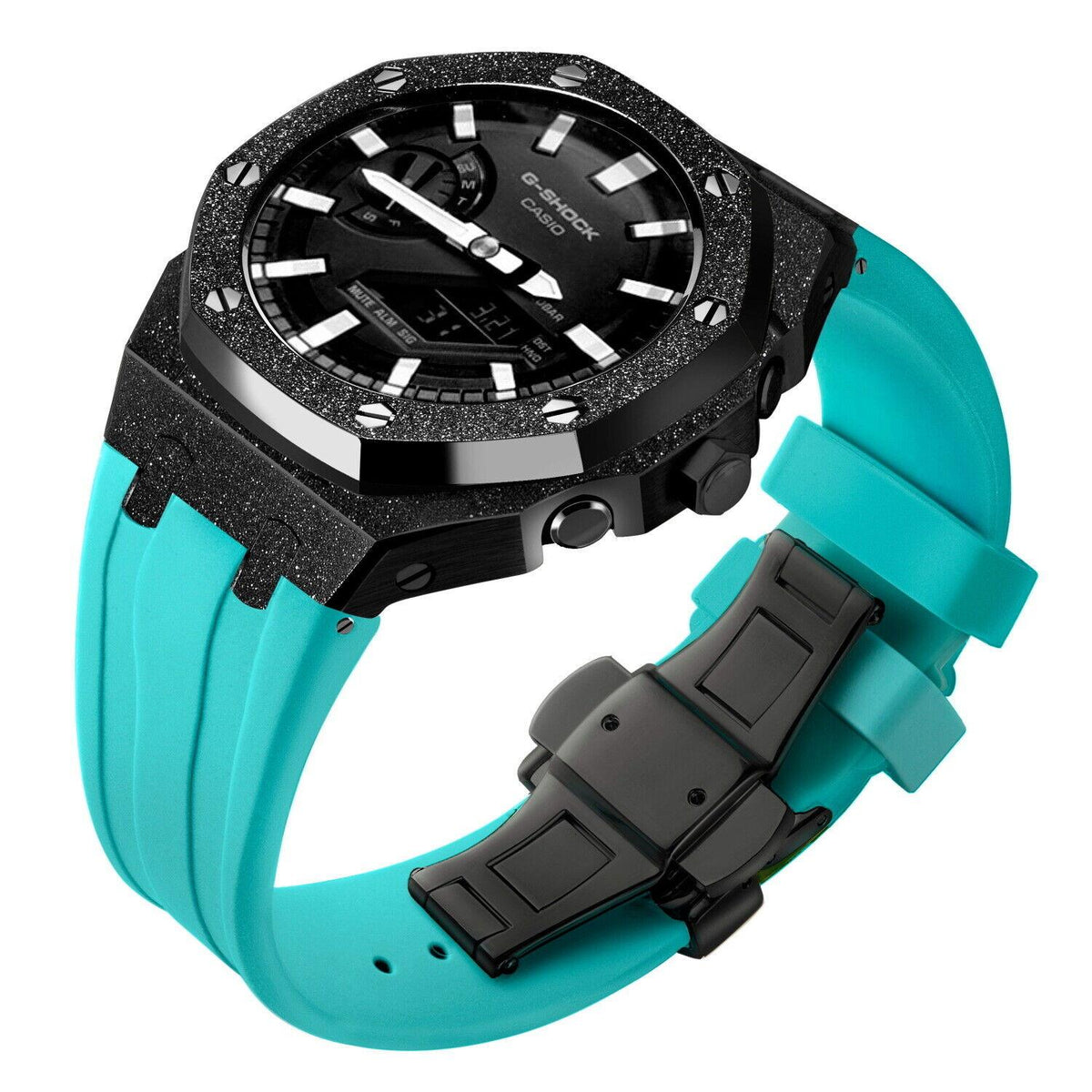 5th Frosted Stainless Steel Mod Kit Metal Watch Case For Casioak Gshock GA2100