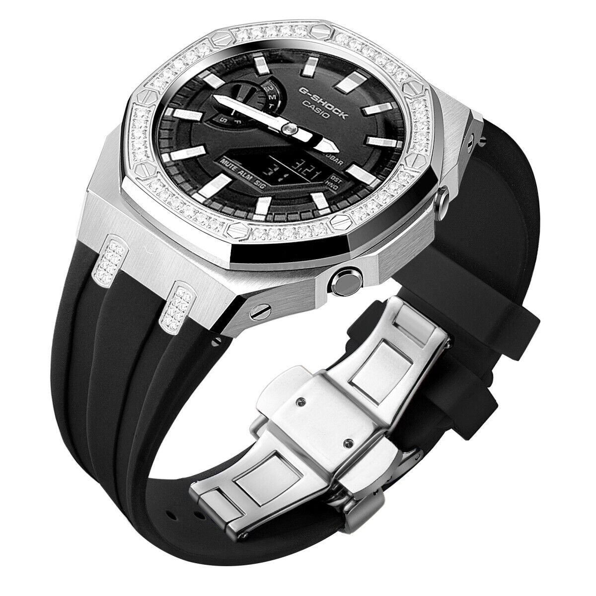 5th Luxury Stainless Steel Case Band Strap AP Mod Kit for G-Shock GA2100/2110