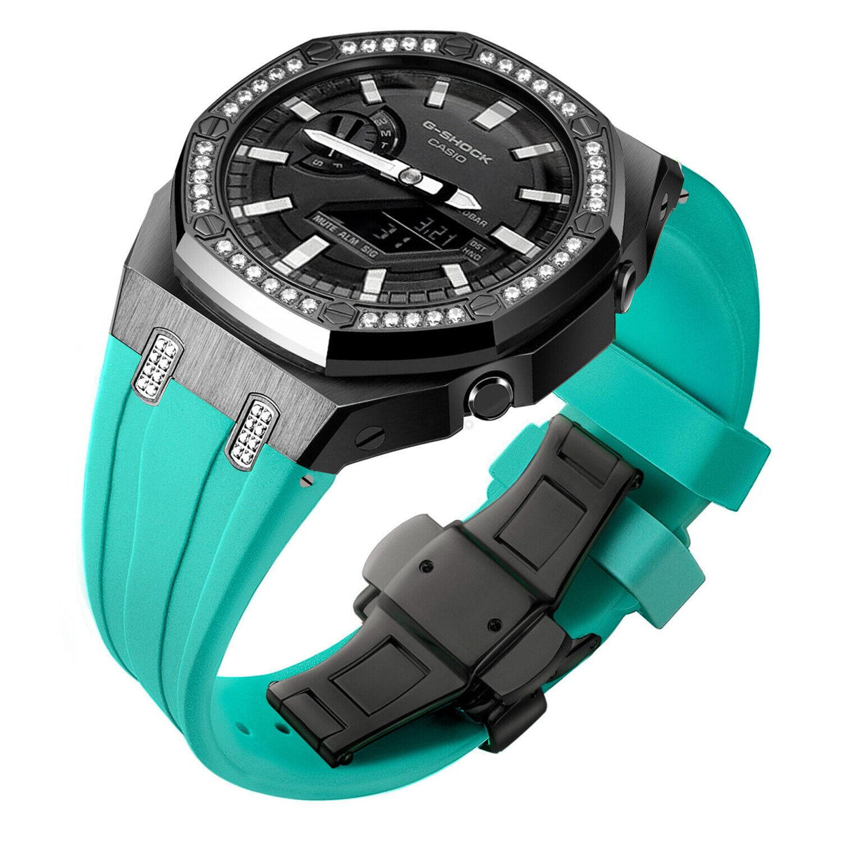 5th Luxury Stainless Steel Case Band Strap AP Mod Kit for G-Shock GA2100/2110