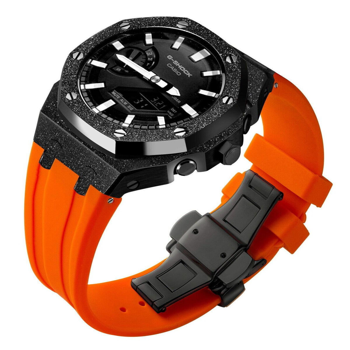 5th Frosted Stainless Steel Mod Kit Metal Watch Case For Casioak Gshock GA2100