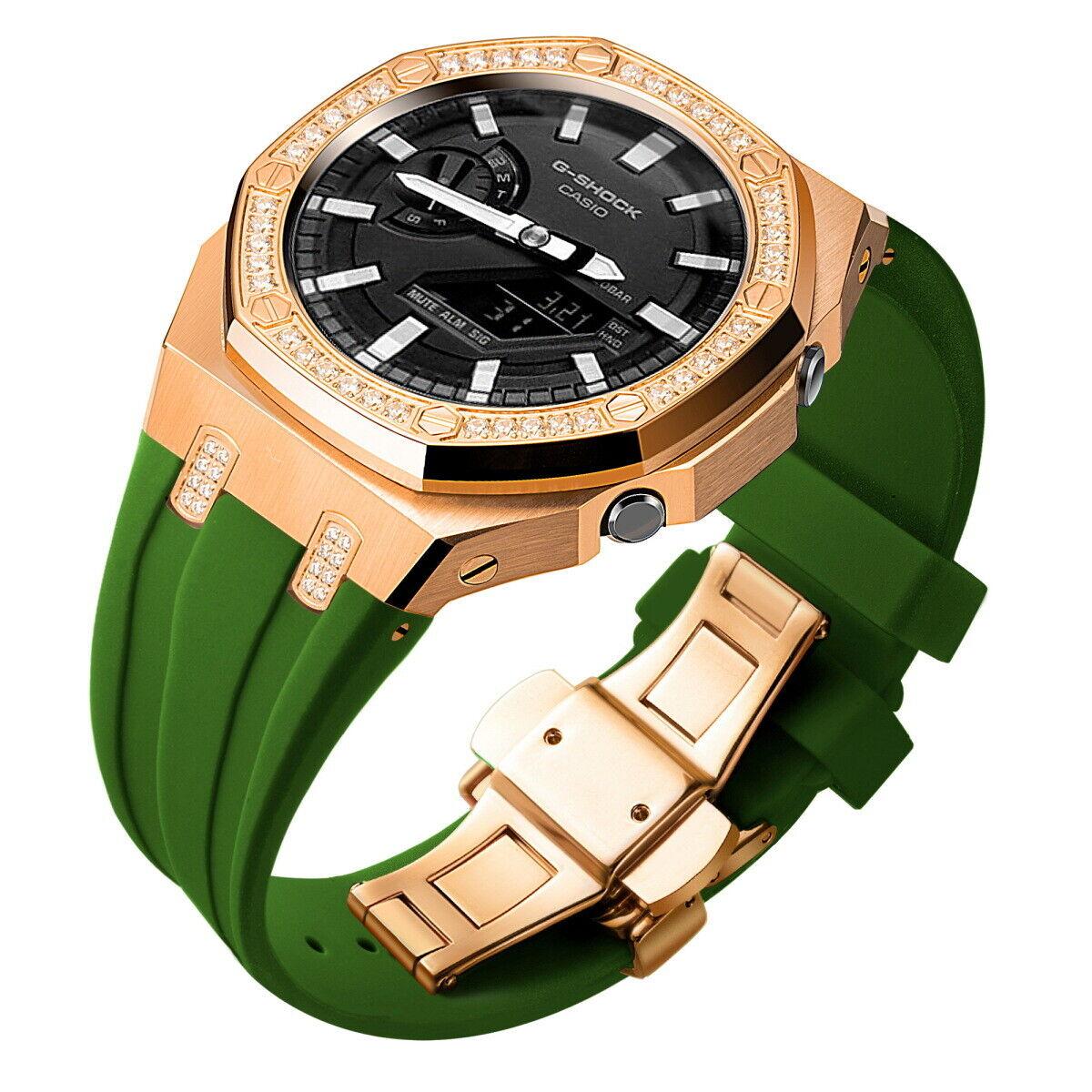 5th Luxury Stainless Steel Case Band Strap AP Mod Kit for G-Shock GA2100/2110