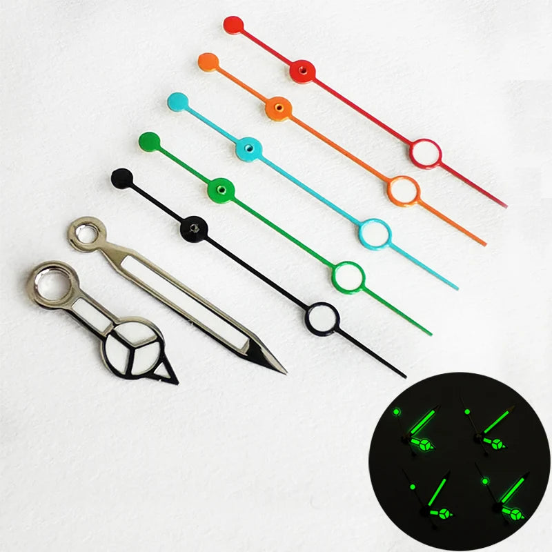 Watch Hands Green Luminous Hands Fit NH35 NH36 Movement