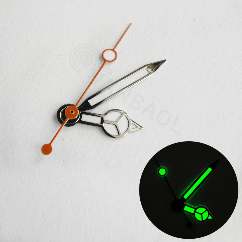 Watch Hands Green Luminous Hands Fit NH35 NH36 Movement