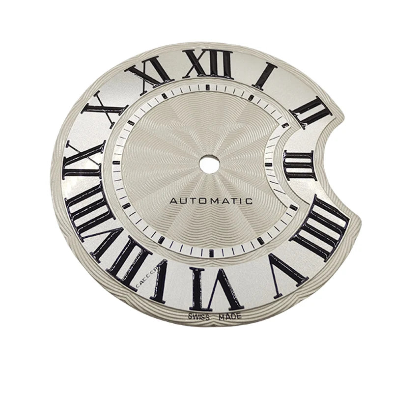 Luxus 25,1 mm Stahl Mode Blau Ballon Uhr Zifferblatt Fit NH05 Automatische Bewegung für 33MM Frauen Armbanduhr