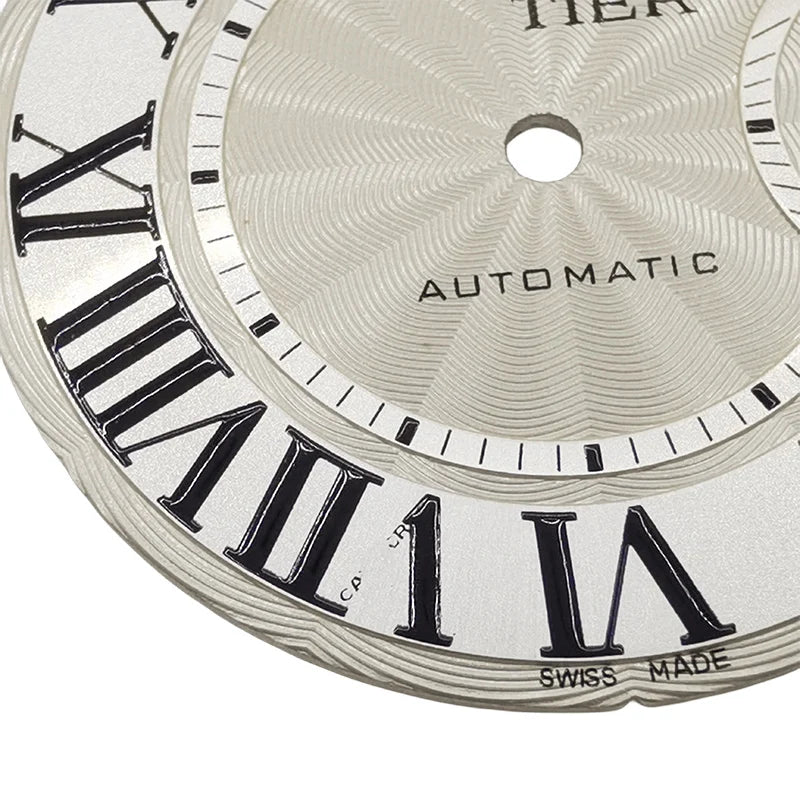 Luxus 25,1 mm Stahl Mode Blau Ballon Uhr Zifferblatt Fit NH05 Automatische Bewegung für 33MM Frauen Armbanduhr