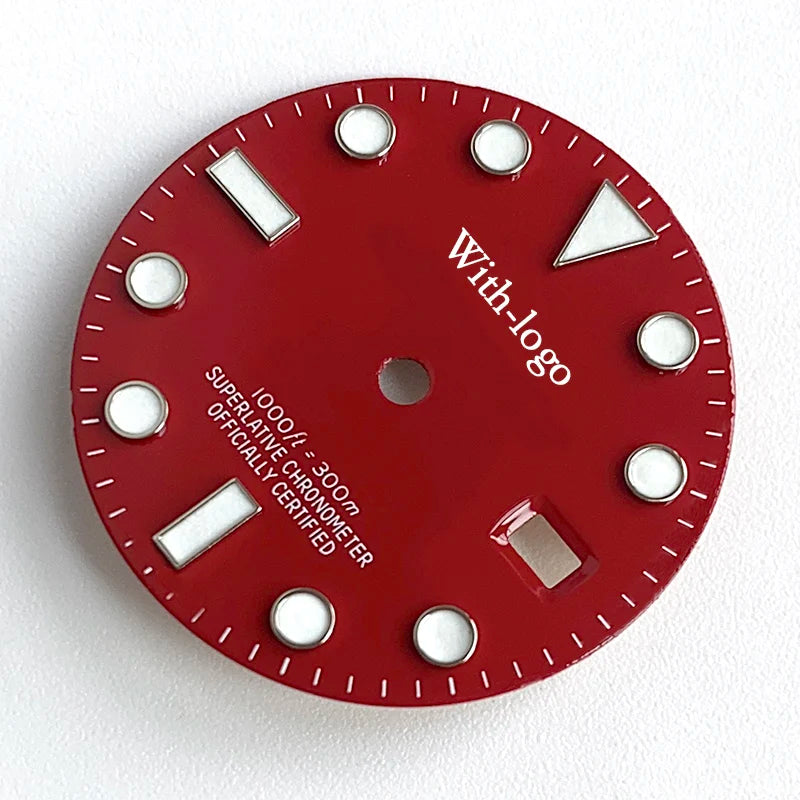 Blue Luminous Dial and Bezel Sets for SUB 3135 Watch Movement Wristwatch Watch Tools & Parts