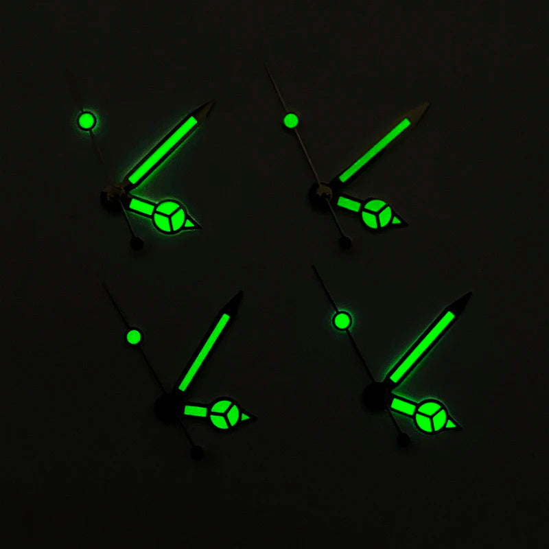 Watch Hands Green Luminous Hands Fit NH35 NH36 Movement