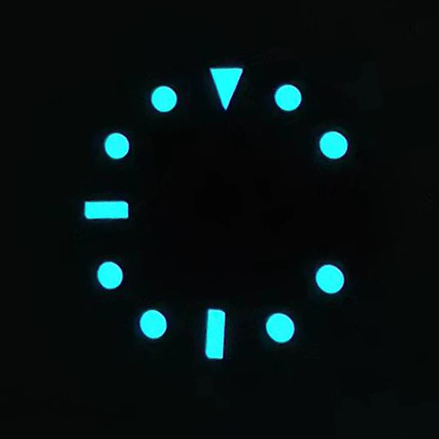27.8mm Blue Luminous Watch Dial Fit for 2836 Gmt Watch Movement