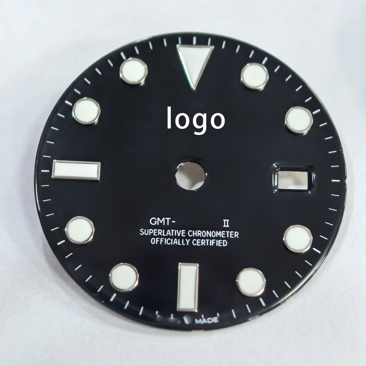 27.8mm Blue Luminous Watch Dial Fit for 2836 Gmt Watch Movement