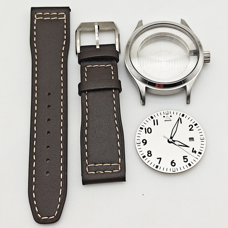 Alternative Pilot Series Case Full Set of 40MM Stainless Steel Case Strap Dial for 8215/2813 Movement
