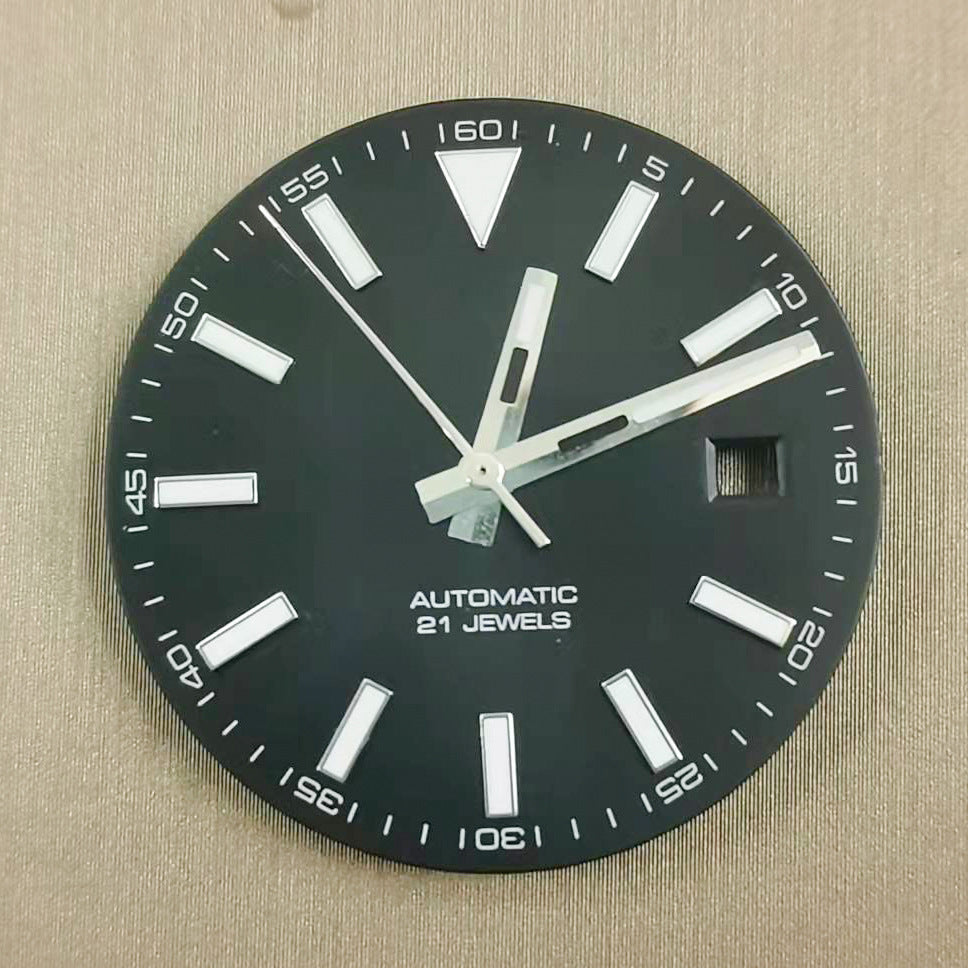 Alternative Classic Log Style 40MM Explorer Retro Mechanical Watch Case Dial Pin Five Baht Strap Accessories Set