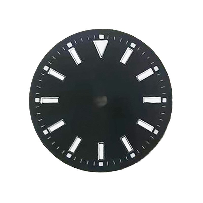 Watch accessories 29mm log surface, green luminous literal fitting movement 2813 2836 machine, no LOLG