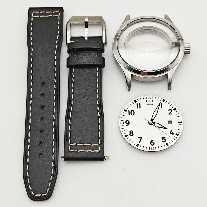Alternative Pilot Series Case Full Set of 40MM Stainless Steel Case Strap Dial for 8215/2813 Movement
