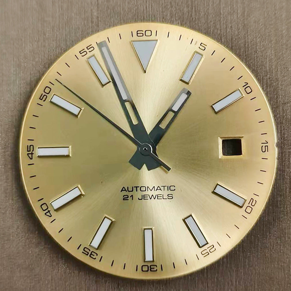 Alternative Classic Log Style 40MM Explorer Retro Mechanical Watch Case Dial Pin Five Baht Strap Accessories Set