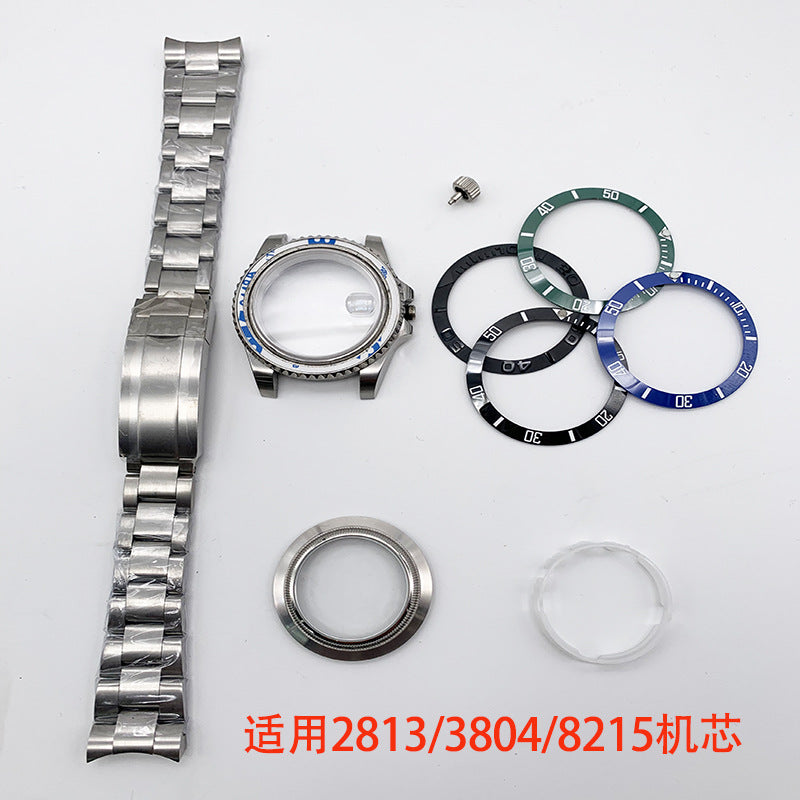 40MM Mechanical Case Stainless Steel Case Strap for NH35/2813 Movement Sapphire Glass Mirror Accessories