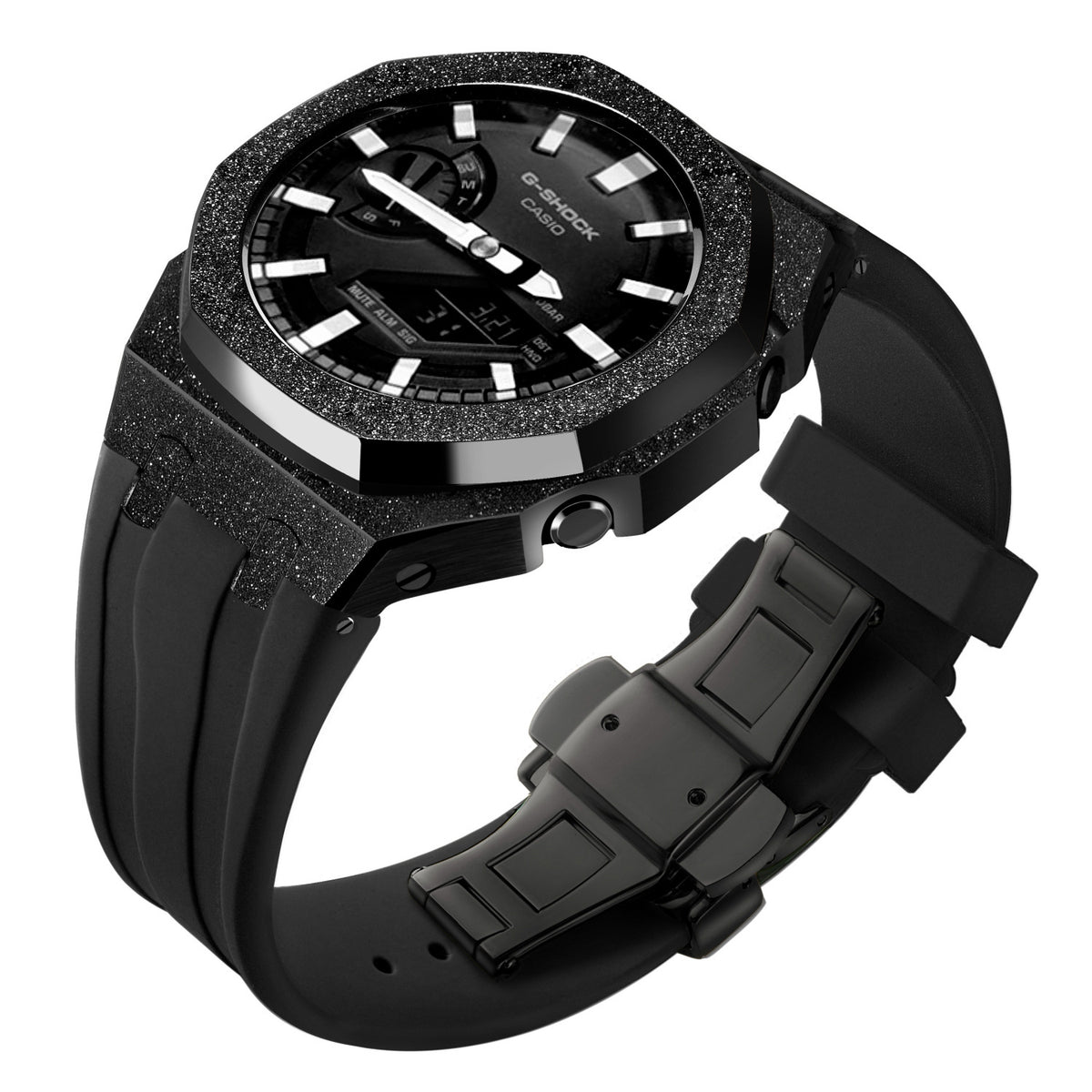 Gen4 Mod Kit for Casioak GA2100 GMAS2100 GAB2100 Modification Kit Bezel Emery Frosted Case Rubber Band for GA-2110 Metal Bezel