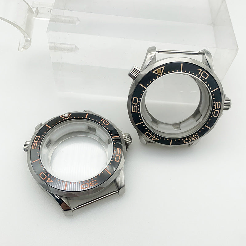 Seamaster 300 Series Case Diving Watch Ceramic Trap with 41.2MM Case for 2836/2813 Movement