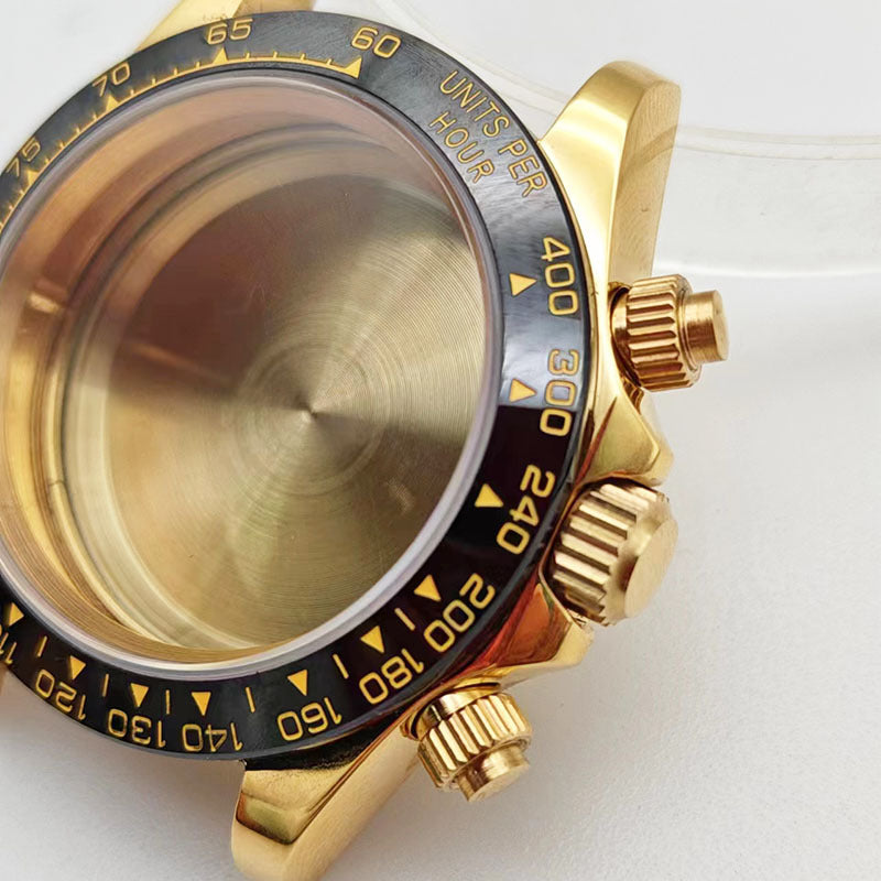 40MM quartz machine case stainless steel ceramic ring modified watch accessories for VK63/VK64 movement