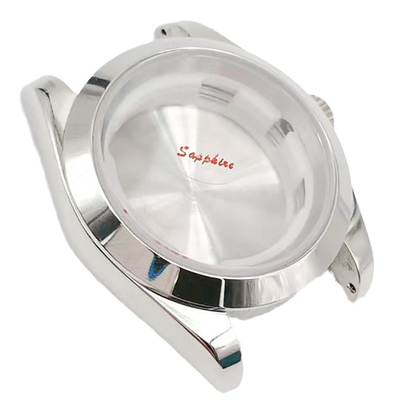 Factory direct sales 39mm sapphire mirror solid bottom cover for 2813 2836 machine case set