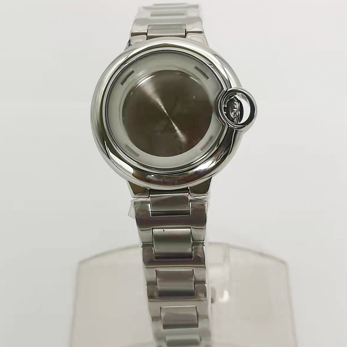 Alternative blue bubble women's 33MM mechanical watch stainless steel case strap set is suitable for ST6 movement
