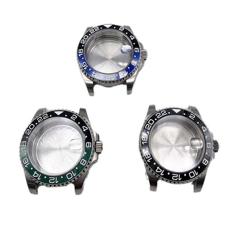 Labor Shi Water Ghost Case Strap Stainless Steel Case GMT Watch Accessories Fit NH35/2813 Movement