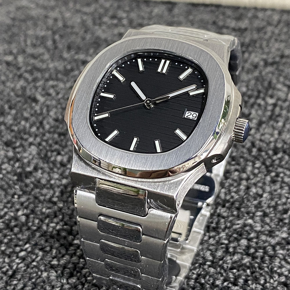 Alternative Nautilus Serie Herren automatische mechanische Business-Multifunktionsuhr Herren NH35 Uhrwerk Edelstahl