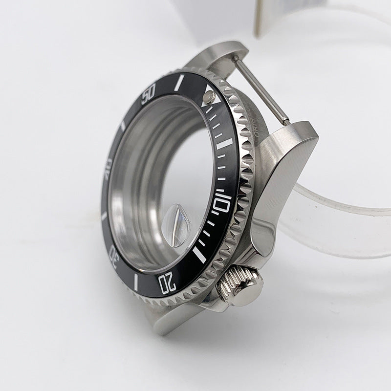 Watch Accessories Watch Case Sapphire Stainless Steel Case Fits 2813/3804/8215/NH35 Movement