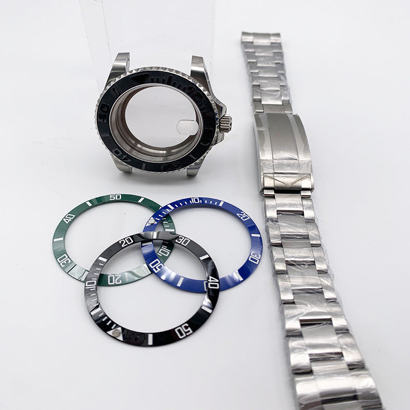 40MM Mechanical Case Stainless Steel Case Strap for NH35/2813 Movement Sapphire Glass Mirror Accessories