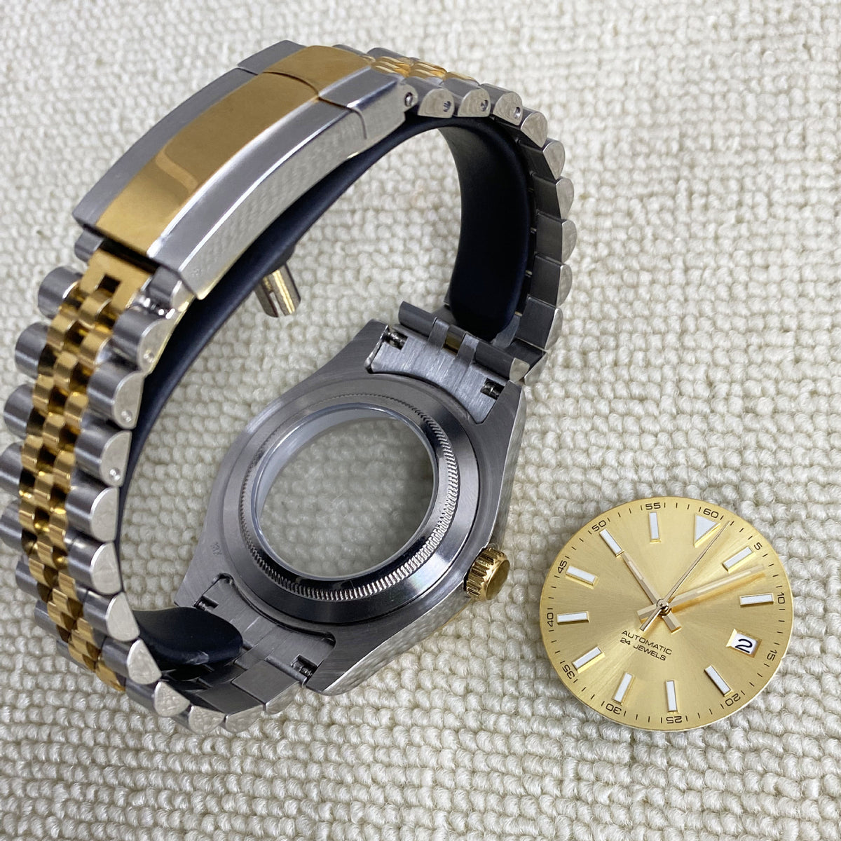 Journal ring 316L case 40mm strap 20mm sapphire glass for NH35/36 movement