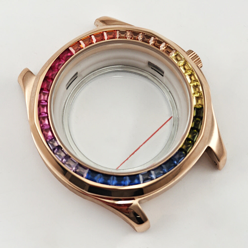 Granate serie uhr änderung zubehör automatische mechanische uhr fall casual männer fall NH35 bewegung