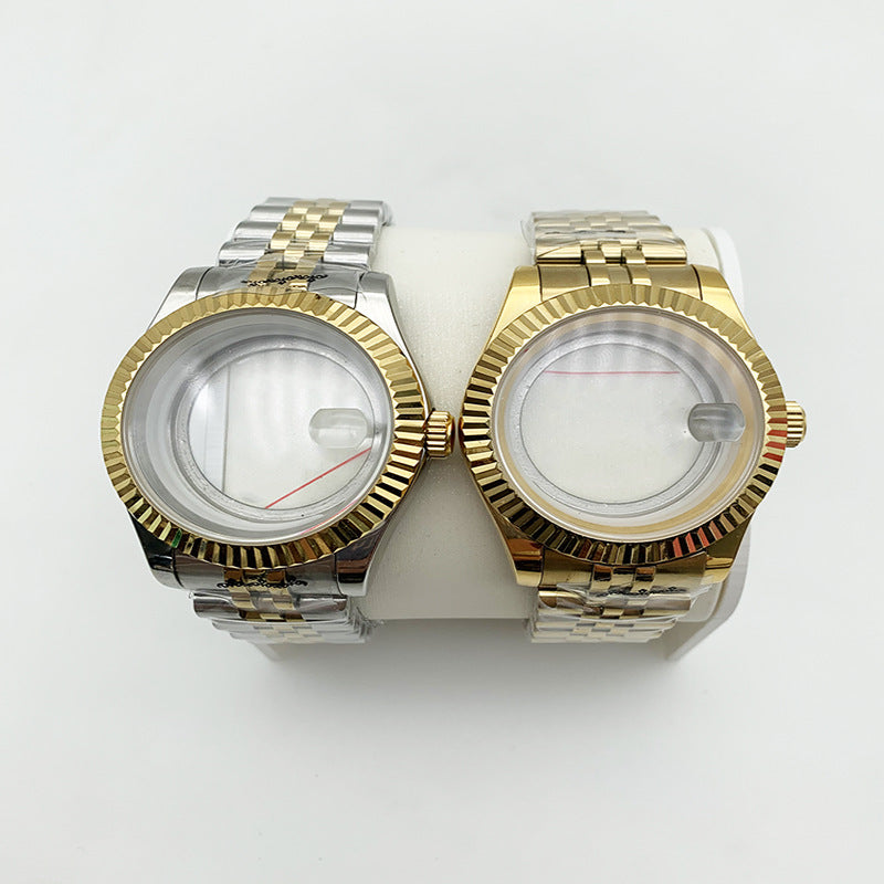 Journal ring 316 steel case 40mm strap 20mm sapphire glass for NH35/36 movement