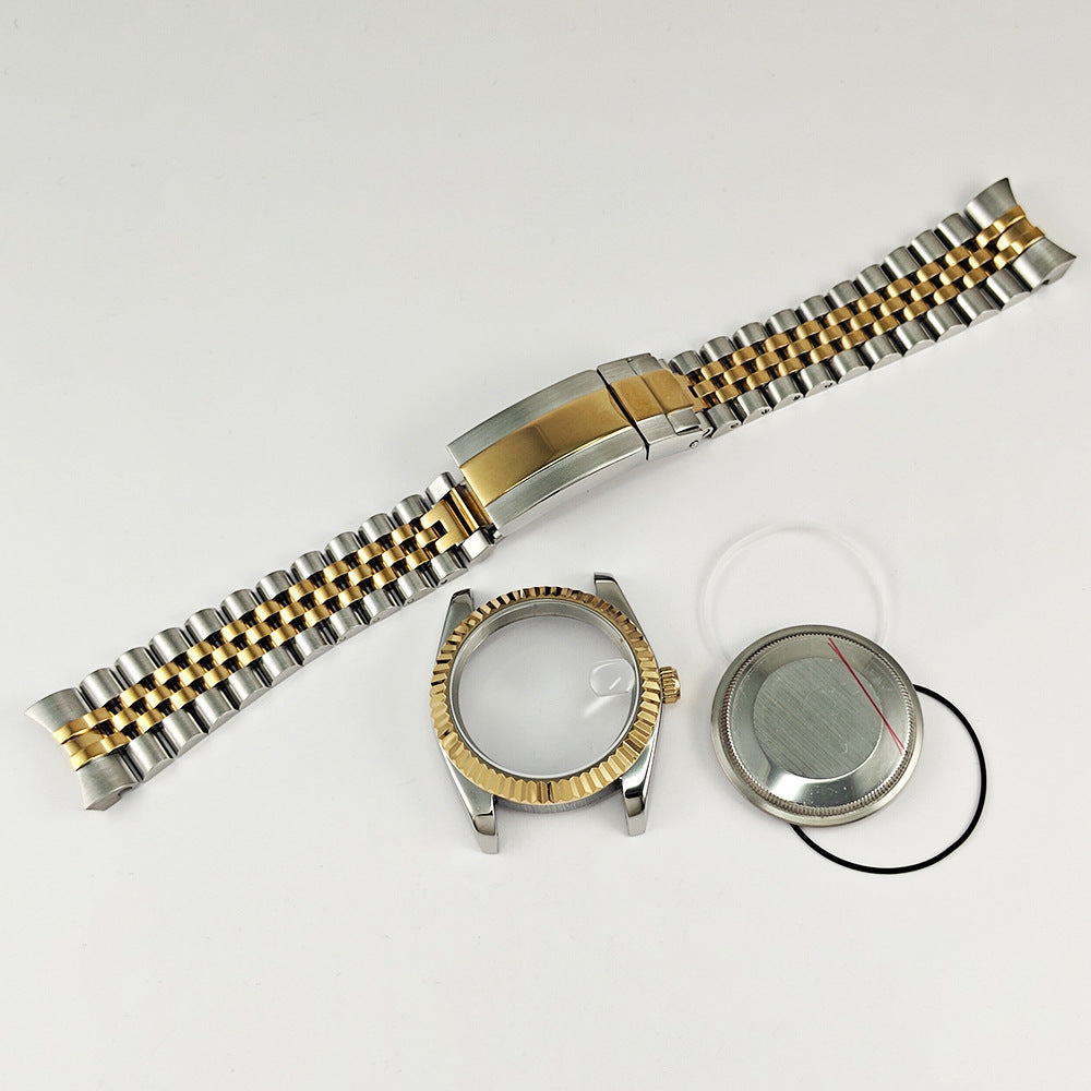 Journal ring 316 steel case 36mm strap 20mm mineral glass for NH35/NH36 movement