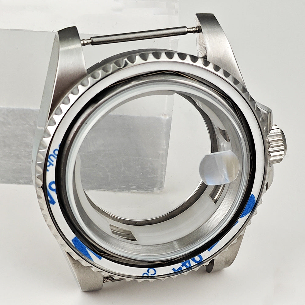40MM stainless steel case Men's modified watch accessories Mineral glass case for 2813/8215 movement