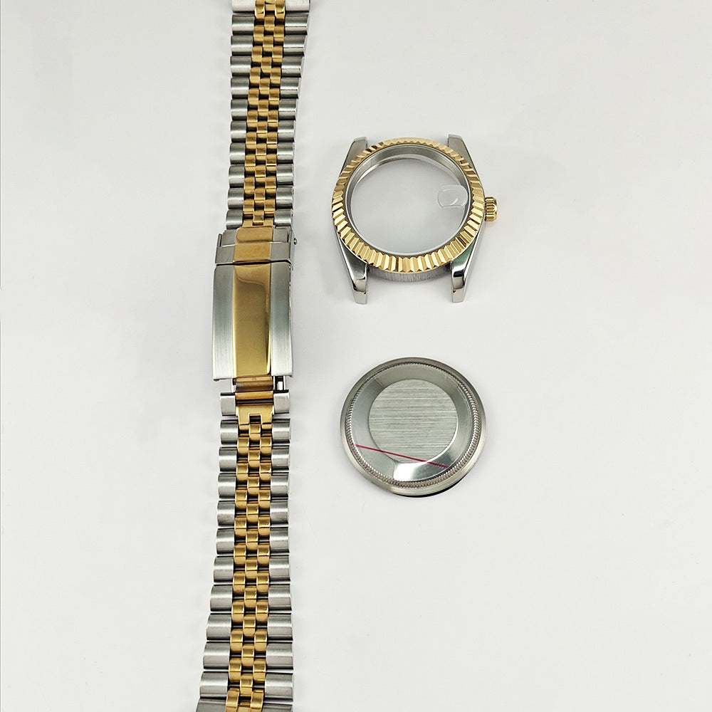 Journal ring 316 steel case 36mm strap 20mm mineral glass for NH35/NH36 movement