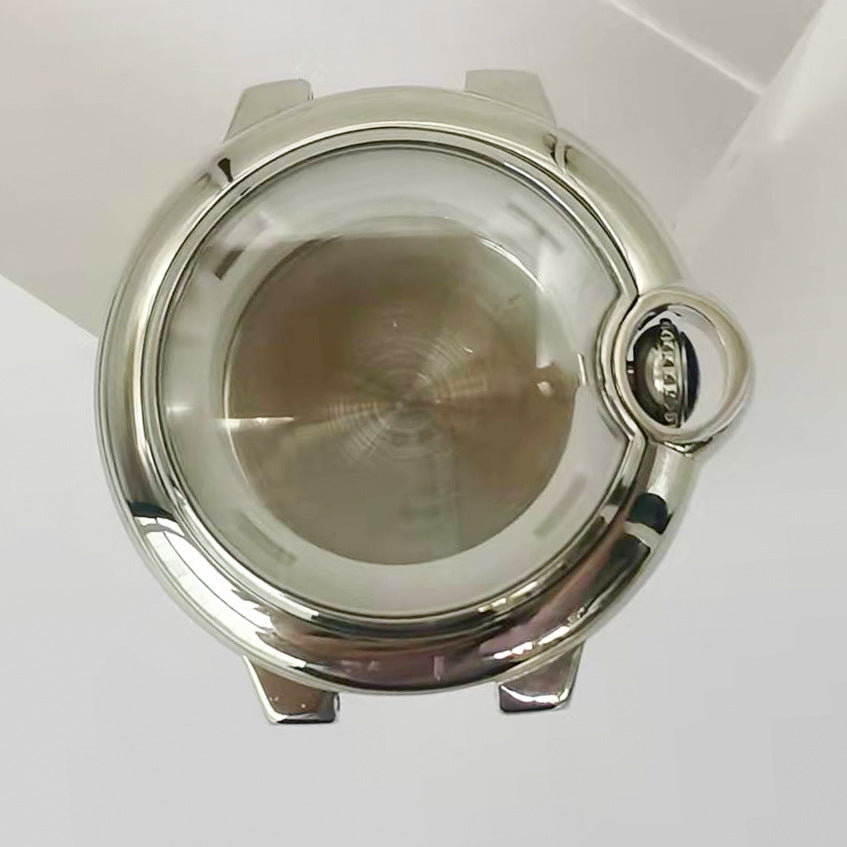 Alternative blue bubble women's 33MM mechanical watch stainless steel case strap set is suitable for ST6 movement