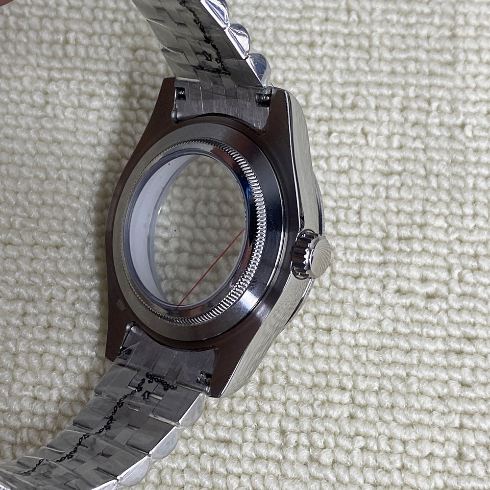 40MM stainless steel watch modification accessories for NH35/NH36 movement log case set