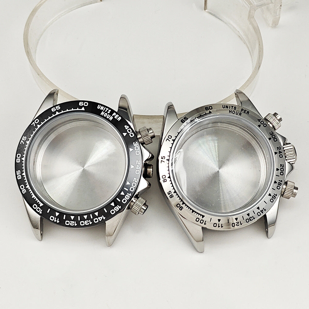 40MM quartz machine case stainless steel ceramic ring modified watch accessories for VK63/VK64 movement