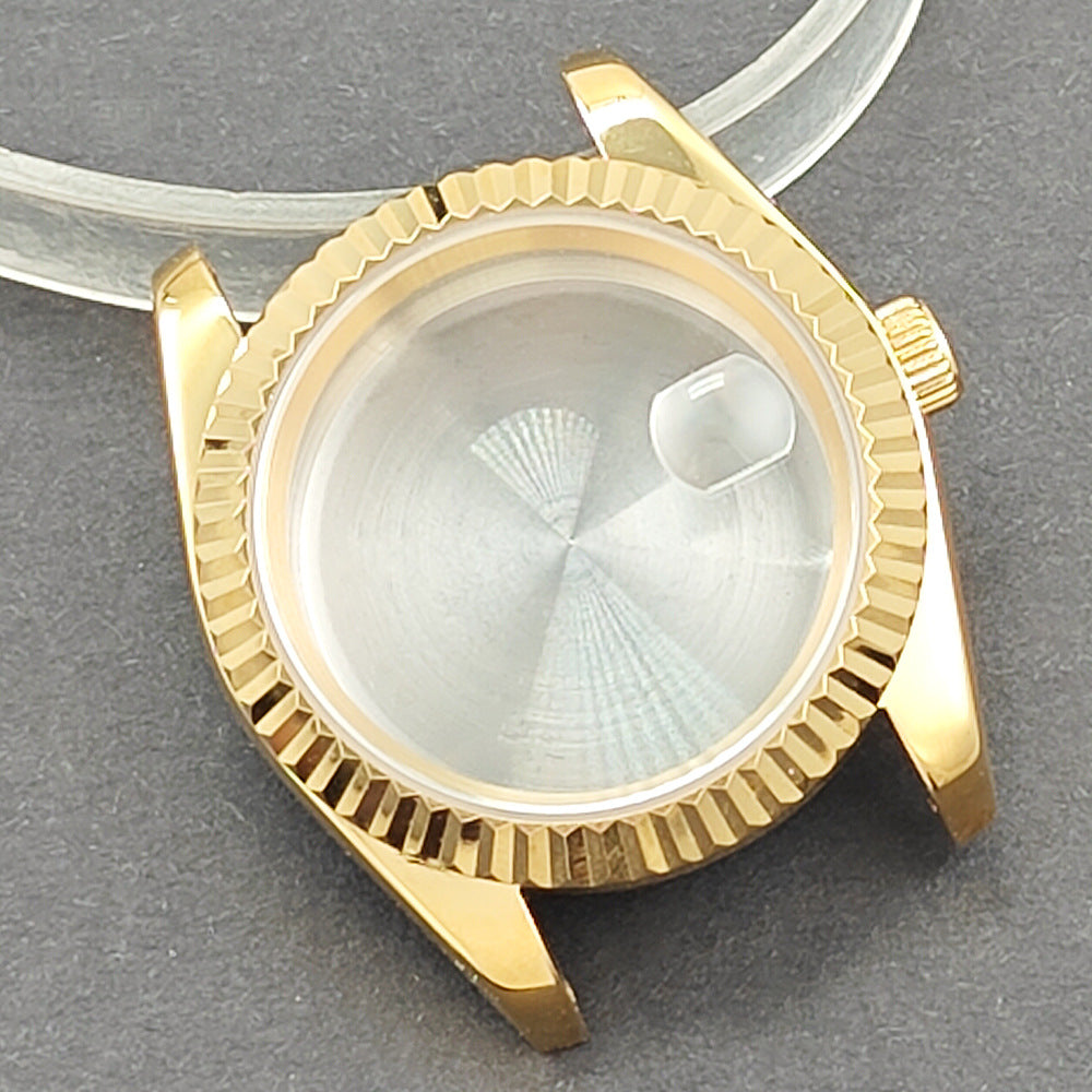 36MM automatic mechanical men's watch case accessories 316L stainless steel case modification accessories adapt to NH35
