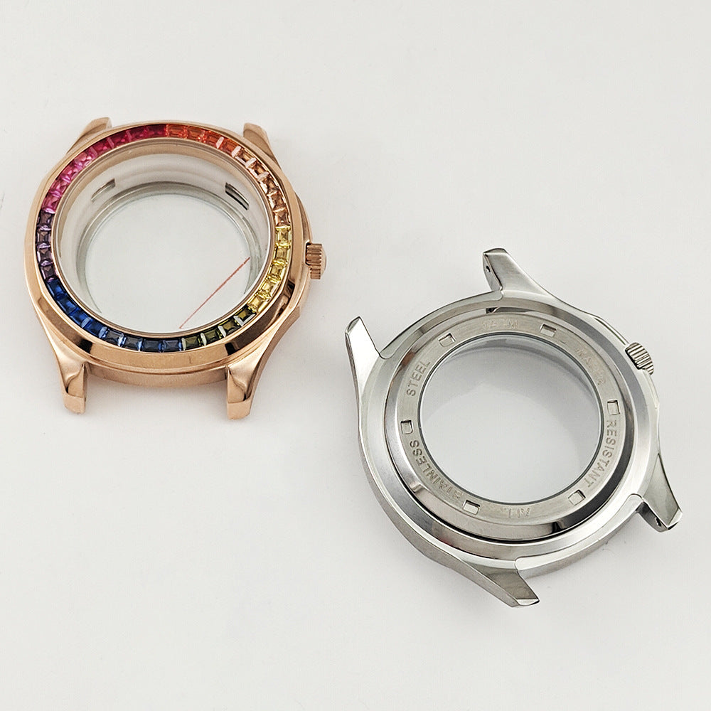 Granate serie uhr änderung zubehör automatische mechanische uhr fall casual männer fall NH35 bewegung