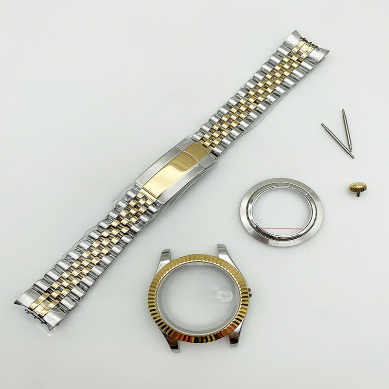 Journal ring 316 steel case 40mm strap 20mm sapphire glass for NH35/36 movement