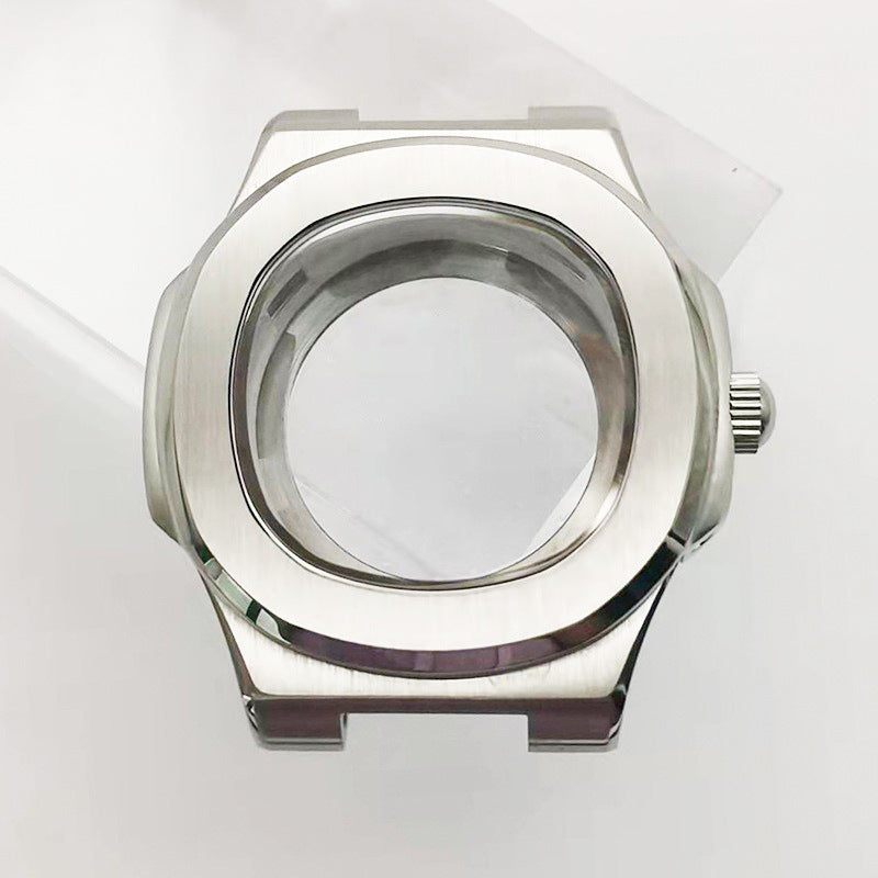 Alternative Patek Nautilus Square Sports Machinery Stainless Steel Case Strap Accessories Set Adapts to NH35 Movement