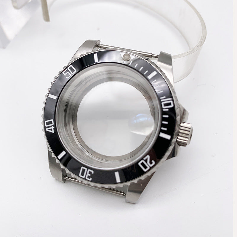 Watch Accessories Watch Case Sapphire Stainless Steel Case Fits 2813/3804/8215/NH35 Movement