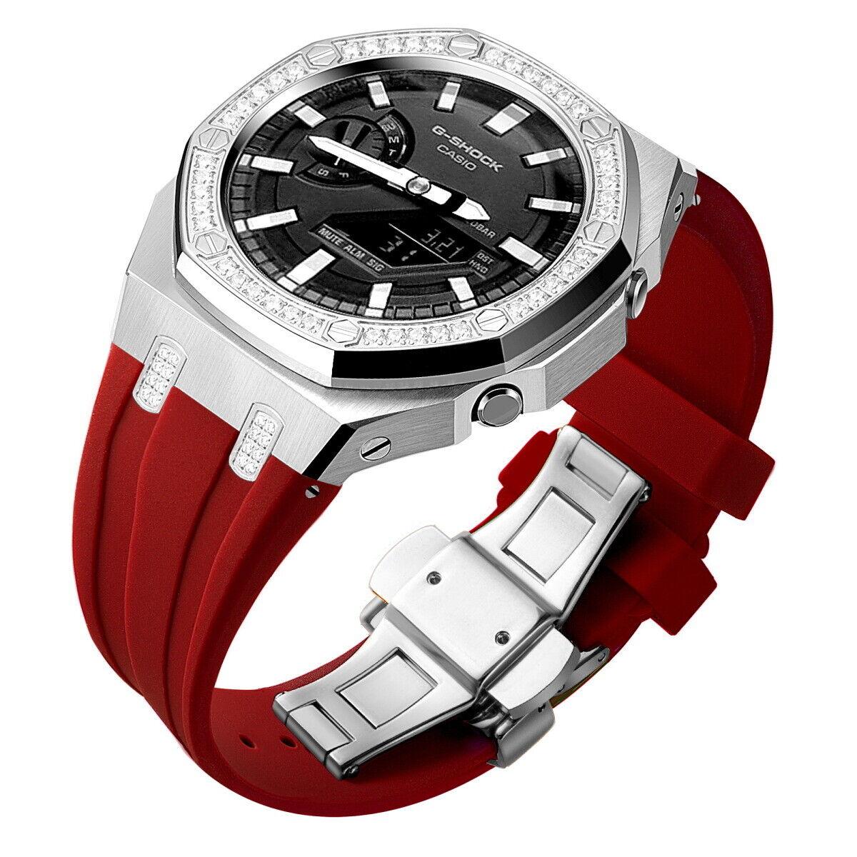 5th Luxury Stainless Steel Case Band Strap AP Mod Kit for G-Shock GA2100/2110