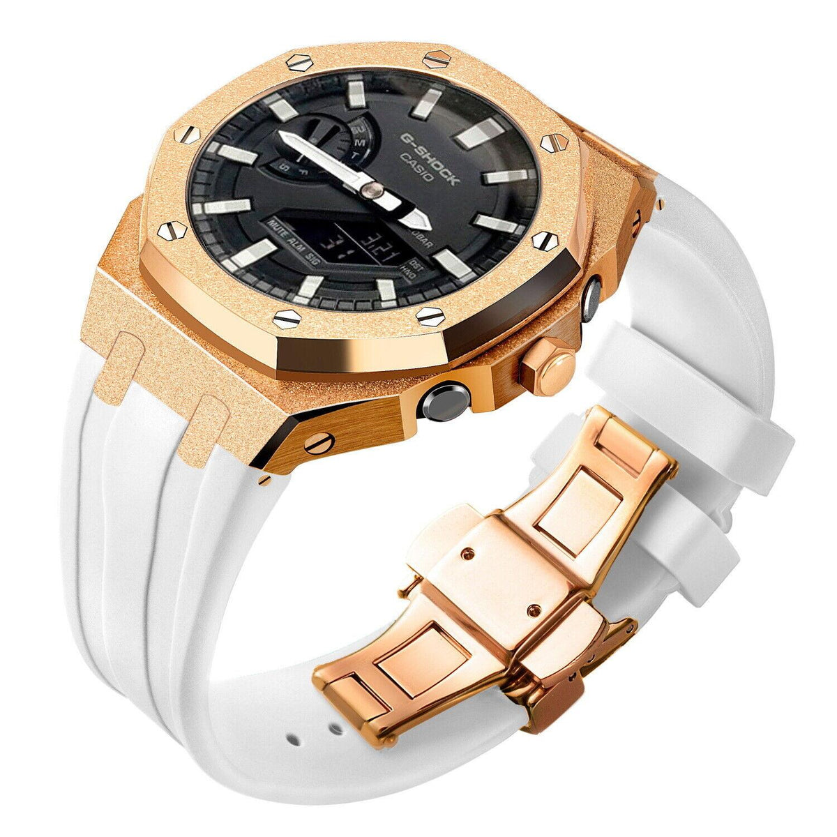 5th Frosted Stainless Steel Mod Kit Metal Watch Case For Casioak Gshock GA2100