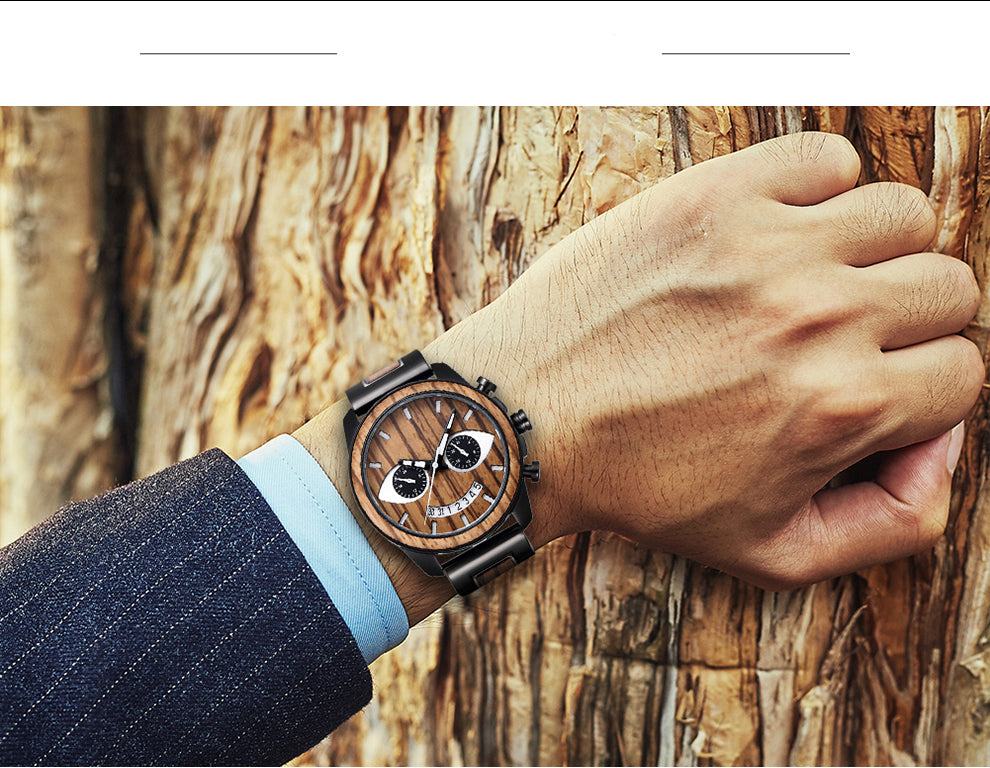 Mens Wooden Watch SG-3233