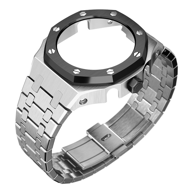5th MOD KIT FOR CASIO GA2100 BLACK Sliver